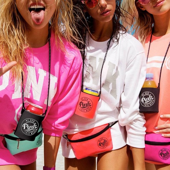 Victoria's Secret PINK Neon Pink Fanny Pack Waist Belt Bag - Picture 2 of 9